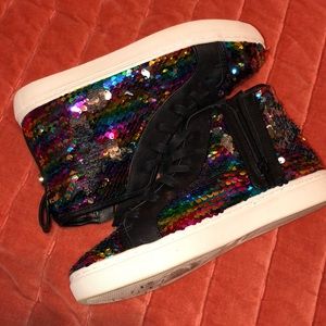 Girls sequin sneakers